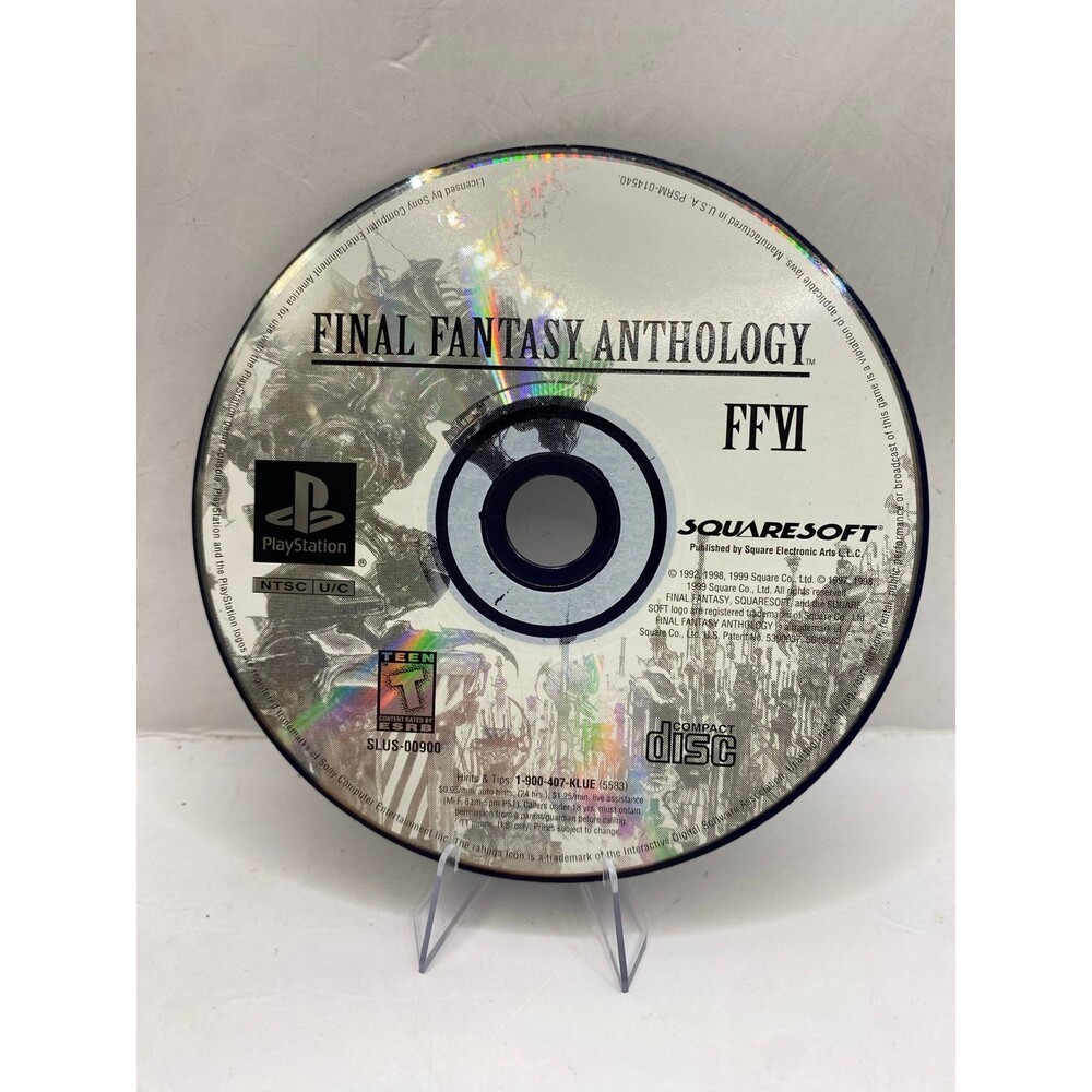Final Fantasy Anthology (Sony PlayStation 1, 1999) Disc Only Tested.